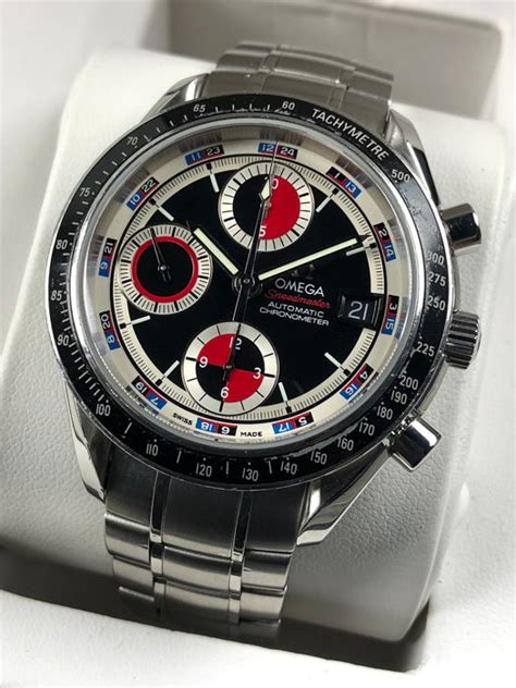 omega speedmaster date casino dial chronograph 3210.52.00|Speedmaster Date / Day‑Date 40 mm, steel on steel .